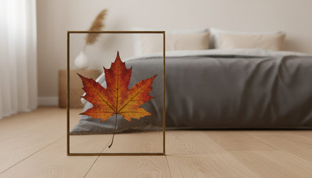 Beautiful Bedroom Room Scene Background for Creative Design