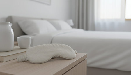 Beautiful Bedroom Room Scene Background for Creative Design