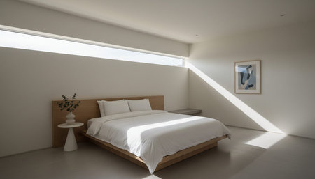 Beautiful Bedroom Room Scene Background for Creative Design
