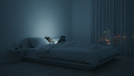 Beautiful Bedroom Room Scene Background for Creative Design