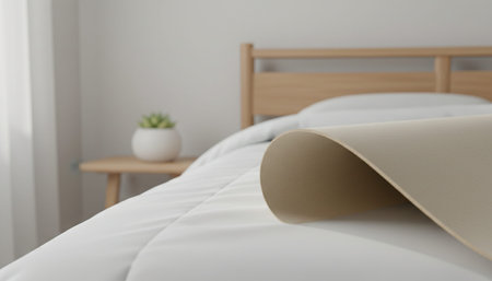 Beautiful Bedroom Room Scene Background for Creative Design