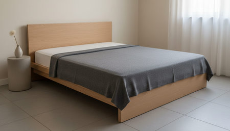 Beautiful Bedroom Room Scene Background for Creative Design