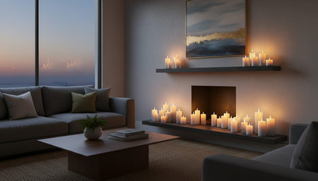 Modern Indoor Interior Space Background Photo for Creative Designの写真素材