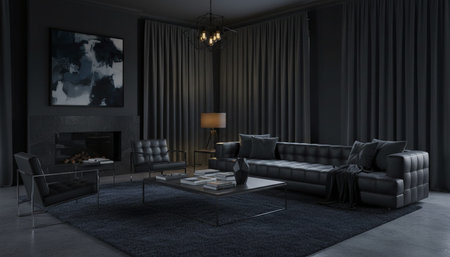Modern Indoor Interior Space Background Photo for Creative Design