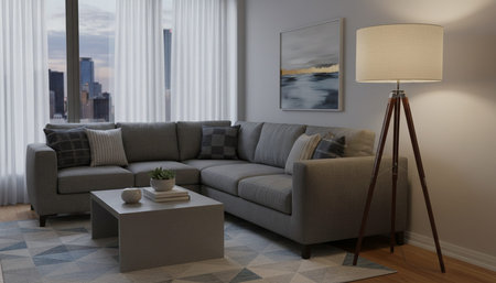 Modern Indoor Interior Space Background Photo for Creative Design