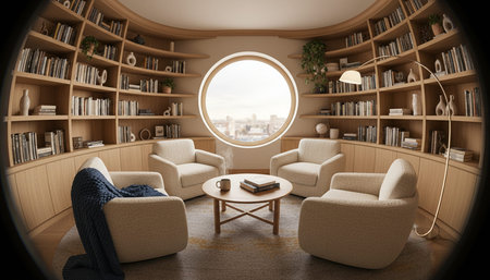 Modern Indoor Interior Space Background Photo for Creative Designの写真素材