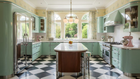 Modern Kitchen Interior Space Background