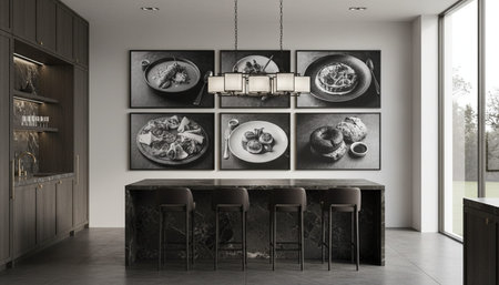 Modern Kitchen Interior Space Background