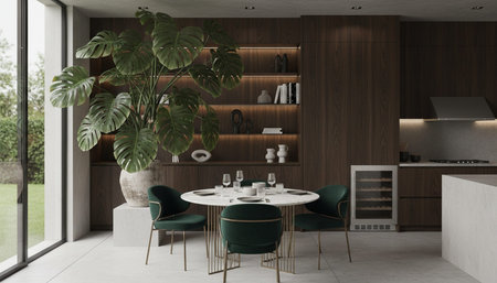 Modern Kitchen Interior Space Background