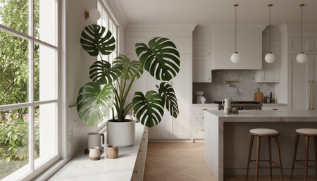 Modern Kitchen Interior Space Background