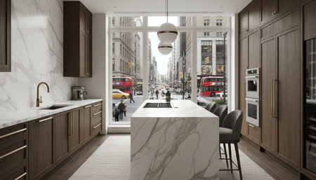 Modern Kitchen Interior Space Background