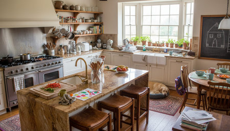 Modern Kitchen Interior Space Background