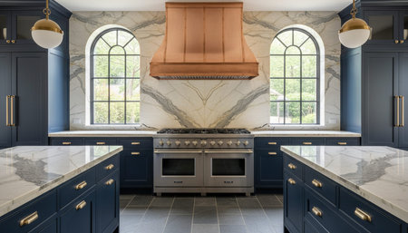 Modern Kitchen Interior Space Backgroundの写真素材