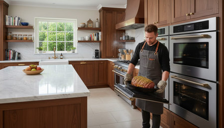 Modern Kitchen Interior Space Background