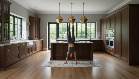 Modern Kitchen Interior Space Background