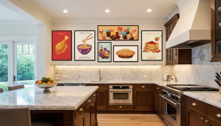 Modern Kitchen Interior Space Background