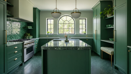 Modern Kitchen Interior Space Background