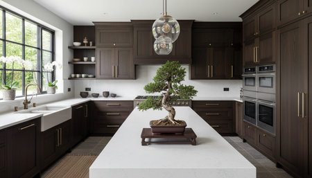 Modern Kitchen Interior Space Background