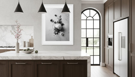 Modern Kitchen Interior Space Background