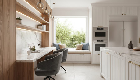 Modern Kitchen Interior Space Background