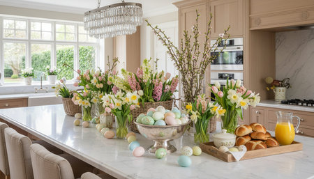 Modern Kitchen Interior Space Background