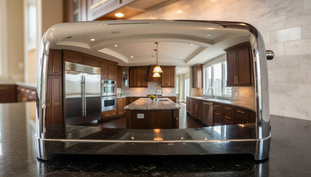 Modern Kitchen Interior Space Background