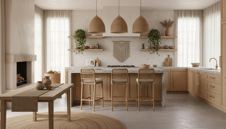 Modern Kitchen Interior Space Background