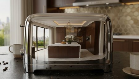 Modern Kitchen Interior Space Background