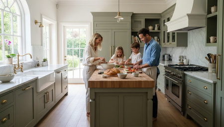 Modern Kitchen Interior Space Background