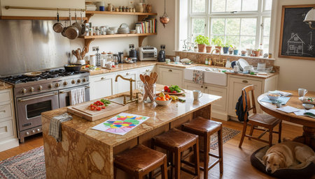 Modern Kitchen Interior Space Background