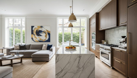 Modern Kitchen Interior Space Background