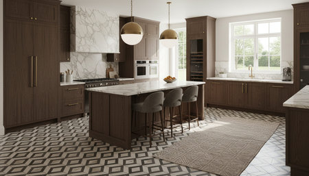 Modern Kitchen Interior Space Background