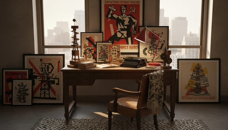 Creative Workspace Interior Room Background