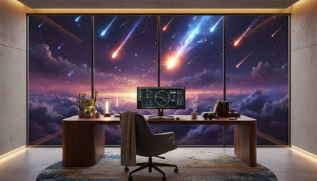 Creative Workspace Interior Room Background