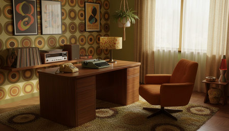 Creative Workspace Interior Room Background