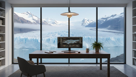 Creative Workspace Interior Room Background