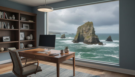Creative Workspace Interior Room Background