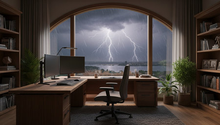 Creative Workspace Interior Room Background
