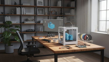 Creative Workspace Interior Room Background