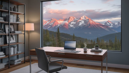 Creative Workspace Interior Room Background