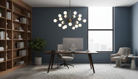 Creative Workspace Interior Room Background