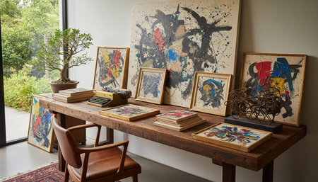 Creative Workspace Interior Room Background
