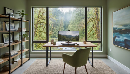 Creative Workspace Interior Room Background