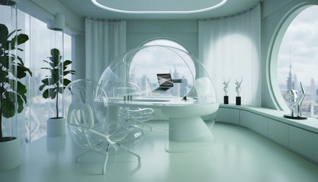 Creative Workspace Interior Room Background