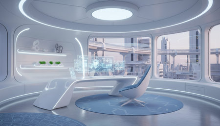 Creative Workspace Interior Room Background
