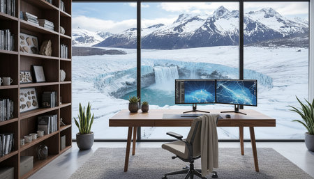 Creative Workspace Interior Room Background