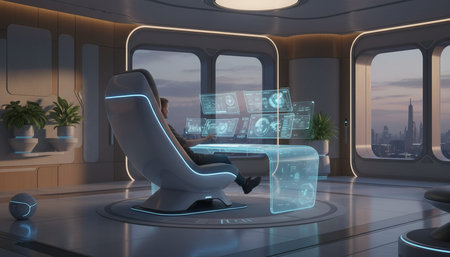 Creative Workspace Interior Room Background