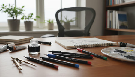 Creative Workspace Interior Room Background