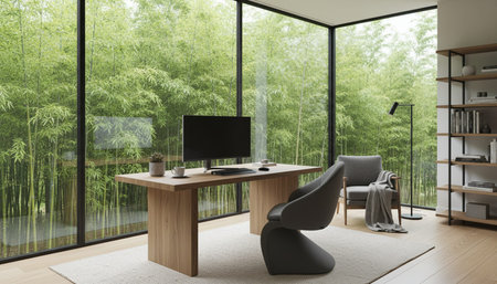 Creative Workspace Interior Room Background