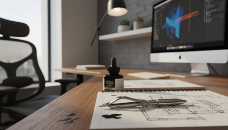 Creative Workspace Interior Room Background
